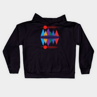 Moon Over The Mountains #7 Kids Hoodie